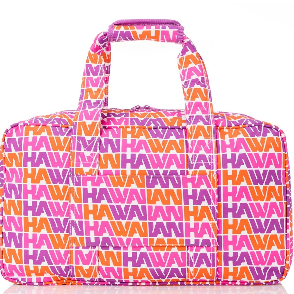 Aloha Collection Vintage Hawaiian Airlines Keep it Light Weekender Travel Duffle - Picture 4 of 12
